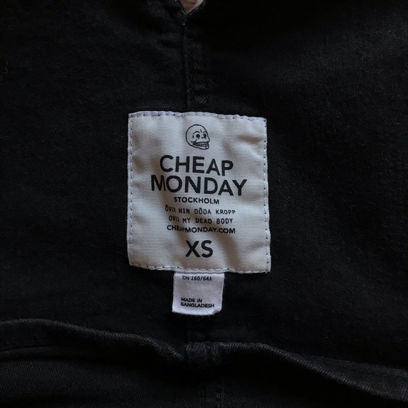 Cheap Monday Skinny Black Overalls - Picture 5 of 6